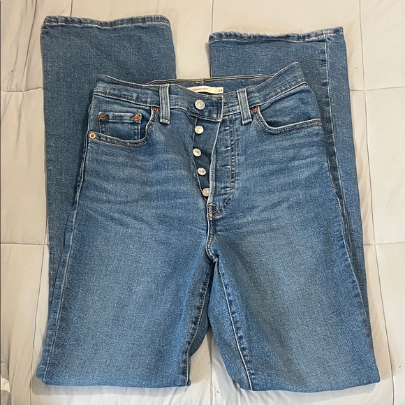Levi's Denim - Levi’s Ribcage Boot- Blue Denim Jeans- size 28